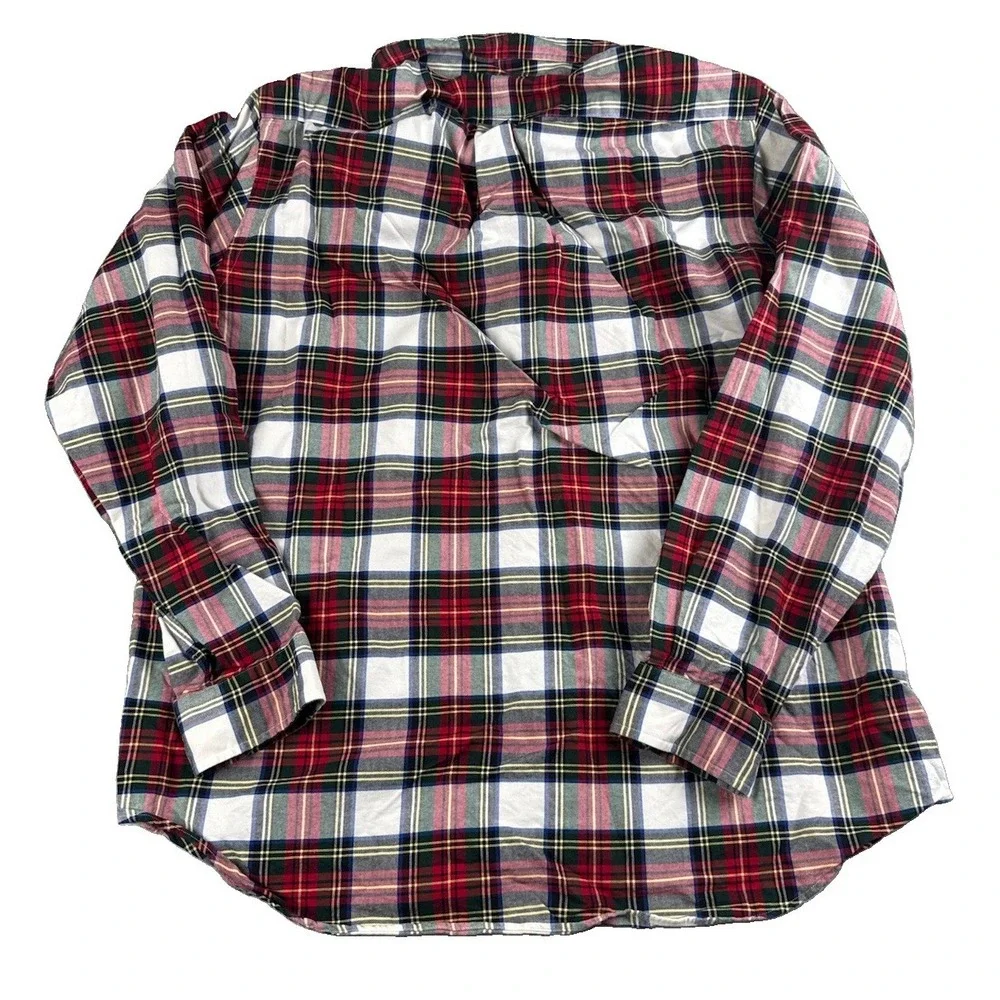 Polo Ralph Lauren Classic Fit XL Plaid Button Down Shirt Red Green White